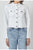 Hidden Collarless Jacket white closed buttons