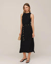 Bella Dahl Bias Midi Dress w/ Beaded Belt