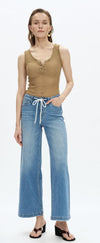 Bayeas Drawstring Wide Leg Jeans