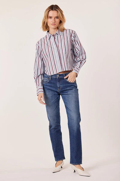 Bobi Crop Button Up